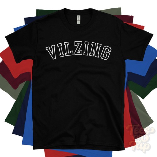Vilzing shirt retro varsity - t-shirt,